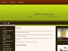 Tablet Screenshot of otbfoods.com